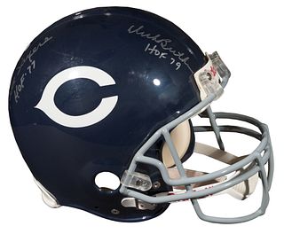 Chicago Bears Dick Butkus and Gale Sayers Signed Football Helmet