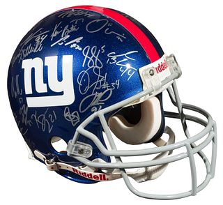 New York Giants Championship Team Signed Helmet