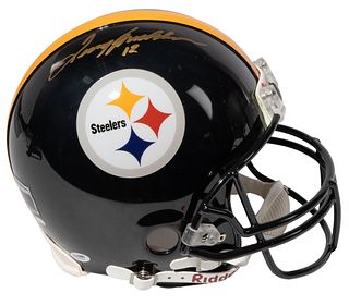 Pittsburgh Steelers Terry Bradshaw Signed Football Helmet