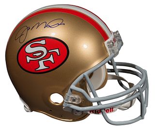 San Francisco 49ers Joe Montana Signed Football Helmet