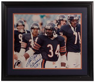 Chicago Bears Walter Payton Signed and Inscribed Photograph