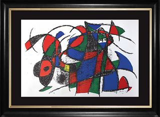 Joan Miro Hand Signed Original Lithograph after Miro