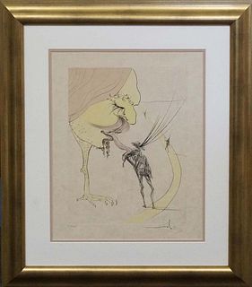 Limited Edition Lithograph by Salvador Dali Hand signed and numbered  50 years of Surrealism  1 of 35 edition.