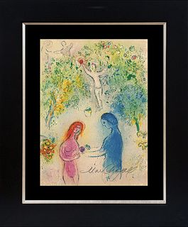 Marc Chagall hand signed lithograph after Chagall