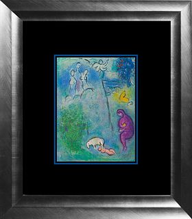 Marc Chagall Hand Signed Lithograph after Chagall