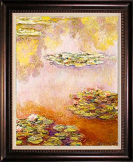 After Claude Monet Limited Edition Nympheas on canvas