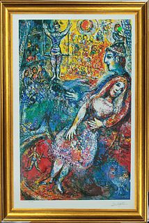 Marc Chagall-Limited Edition Lithograph-Circus after Chagall