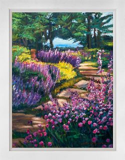 Mixed Media Original on canvas Spring Flowers by David Lloyd Glover