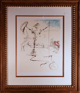 Salvador Dali Limited Edition Lithograph after Dali Spinning Man