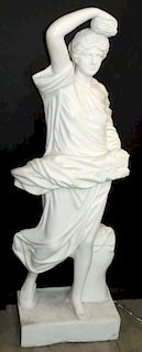 CARVED MARBLE STANDING FIGURE