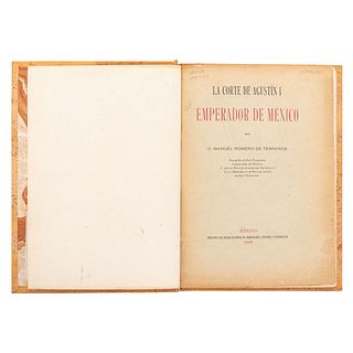 Romero de Terreros, Manuel. La Corte de Agustín I Emperador de México. México, 1921. 1era edición. 23 láminas.