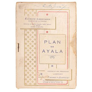 Zapata, Emiliano. Plan de Ayala. México: Tip. y Lit. de Roberto Serrano y Cía., 1914.