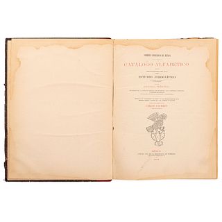 Peñafiel, Antonio. Nombres Geográficos de México. México: Oficina Tip. de la Secretaría de Fomento, 1885. 39 láminas.