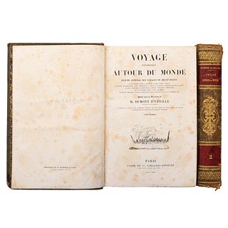 Dumont d'Urville, Jules. Voyage Pittoresque Autour du Monde. Résumé Général des Voyages de Découvertes. París, 1839. Tomos I-II. Pzas:2