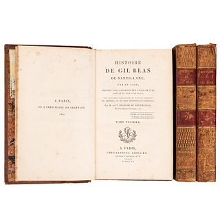 Neufchâteau, Francois. Histoire de Gil Blas de Santillane. Paris: Lefevre, 1820.  Tomos I - III.