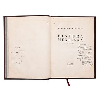 Montenegro, Roberto. Pintura Mexicana (1800 - 1860). México: Secretaría de Educación Pública, 1933.  4o. marquilla, 19...