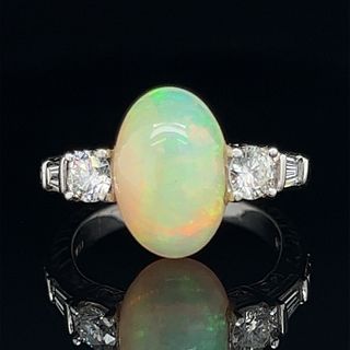 18k Diamond Opal RingÂ 