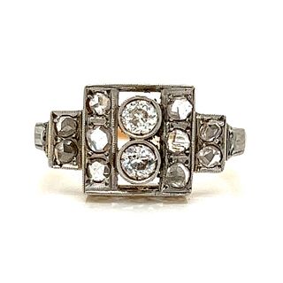 Art Deco 18k Diamond RingÂ 