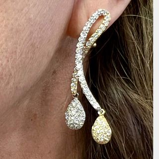 Sonia B. 18K Yellow & White Gold 6.25 Ct. Diamond Earrings