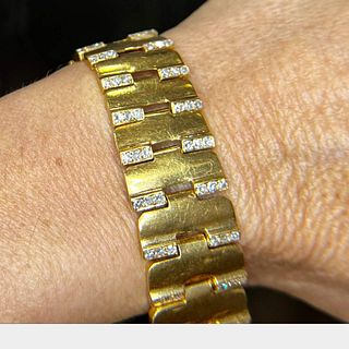 18K Yellow Gold 3.75 Ct. Diamond Bracelet