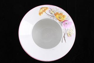 Ladies Floral Design Porcelain Boudoir Dish