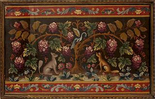 ANTIQUE ENGLISH EMBROIDERY FRAGMENT