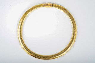A Gold Snake Necklace