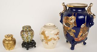 Japanese Satsuma Porcelain Collection (Meiji Era)