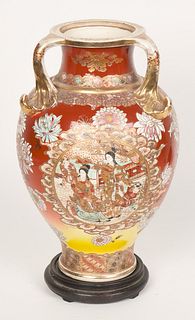 Japanese Three Handle Vase (Meiji Era)
