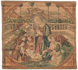 Italian Painted Tapestry (Late 19th - Early 20th Century)