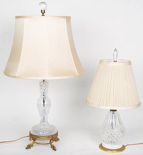 Crystal and Bronze Lamps (20th Century)