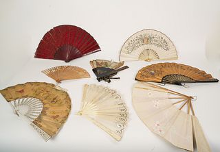 Folding Antique Hand Fan Collection (Antique)