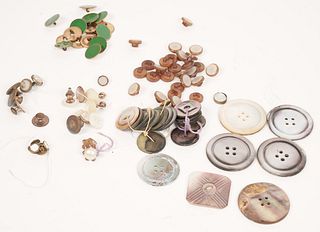 Pearl, Enamel, Painted Button Collection