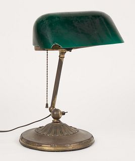 Emeralite Glass Table Banker's Lamp (Model 8734) (Antique)