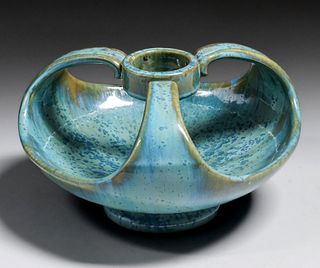 Fulper Pottery Three-Handled Vaz-Bowl c1910s