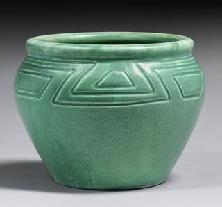 Rookwood Pottery Albert Munson Z-Line Green Vase 1901