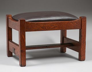 Knaus Furniture Co - Constantia, NY Oak Footstool c1910