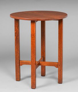 Gustav Stickley 24"d Lamp Table c1912-1915