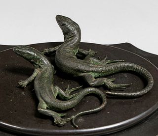 Austrian Bronze Salamanders c1900s