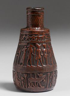 Clewell Copper-Clad Egyptian Revival Vase c1910
