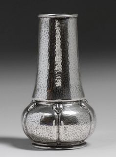 Liberty & Co Tudric #1430 Hammered Pewter Vase c1905