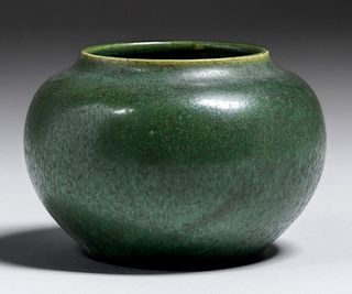Denver White PotteryÂ Matte Green Vase 1914