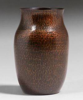 Dirk van Erp Hammered Copper Vase c1930s