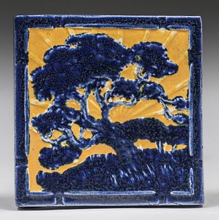 Walrich Pottery - Berkeley Scenic Tile c1920s