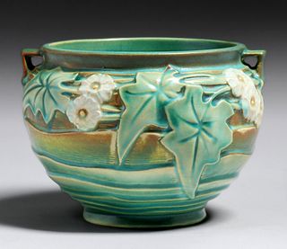 Roseville Luffa Two-Handled Vase c1930s
