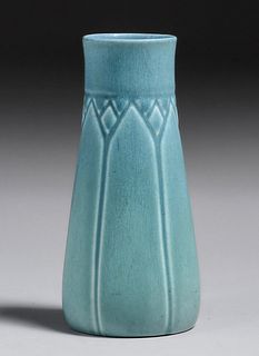 Rookwood Pottery #1824 Matte Blue Vase 1923