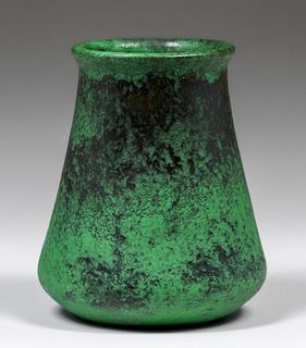 Weller Coppertone Matte Green Vase c1910s