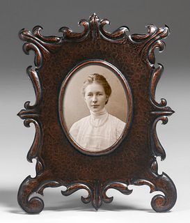 Benedict Studios - attributed - Hammered Copper Picture Frame c1905