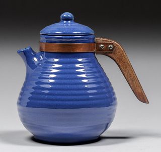 Bauer Ringware "Snub Nose" Tea Pot c1930s