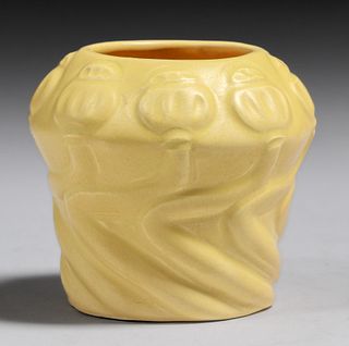 Van Briggle Yellow Pods Vase c1980s